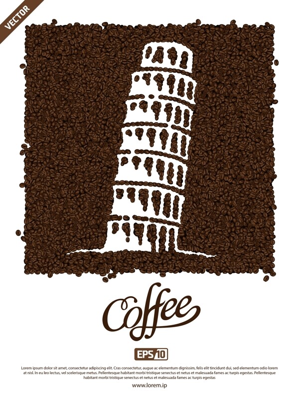 咖啡豆海报图片