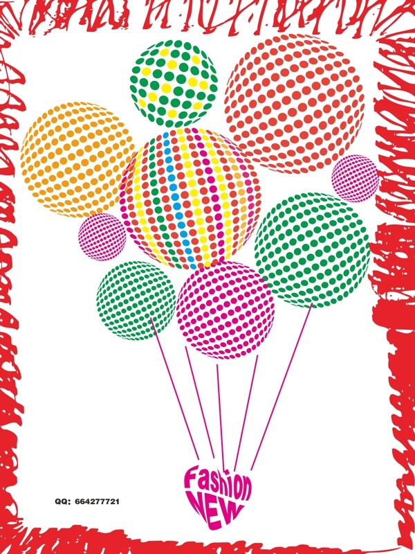 创意气球彩圈图片