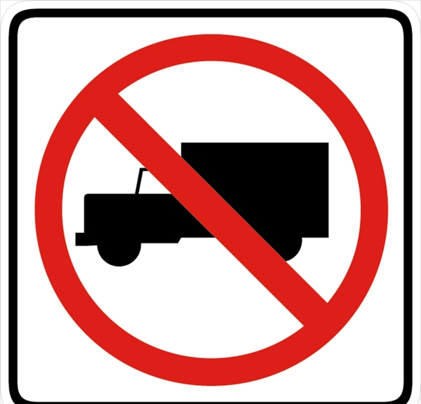 外国交通图标禁止货车通行