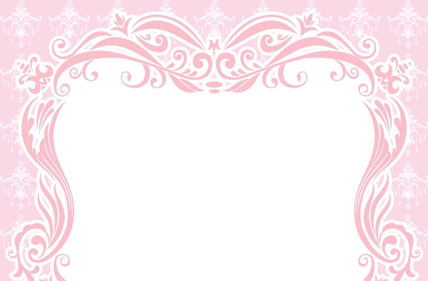 婚庆边框底纹粉色图片
