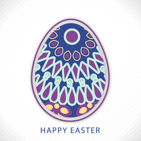 带复活节彩蛋背景的抽象蛋