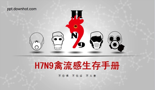 h7n9禽流感防治常识PPT模板