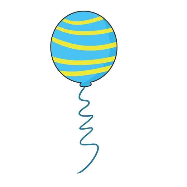 矢量图蓝色的气球