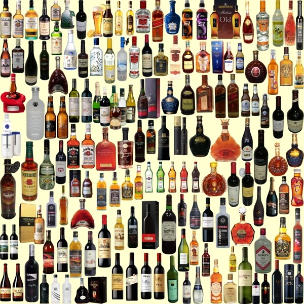 红酒白酒洋酒各种酒类素材大集合图片