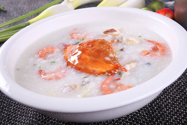 海鲜蟹粥图片