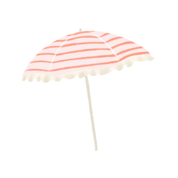 粉白雨伞