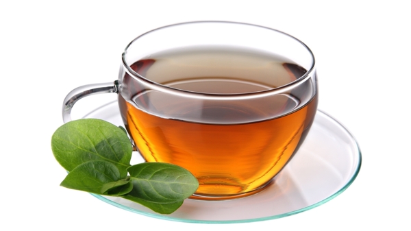 一杯绿茶饮料茶具植物绿色素材植物食物甜点