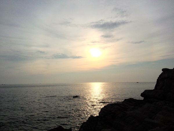 海边的夕阳图片