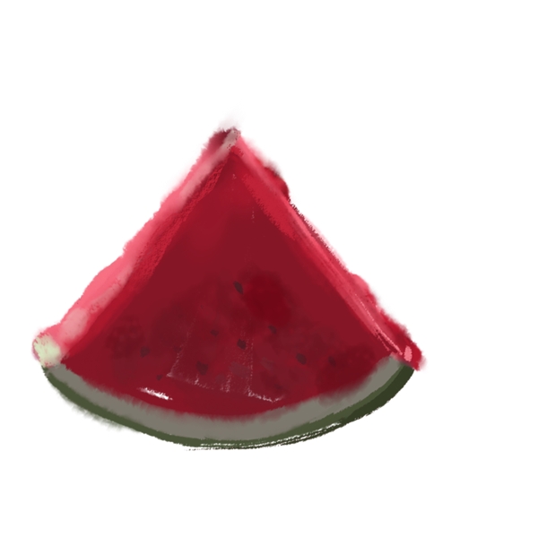 一片红色的西瓜免抠图