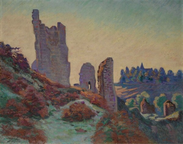 ArmandGuillauminRuinsoftheCastleatCrozant1898画家风景画静物油画建筑油画装饰画