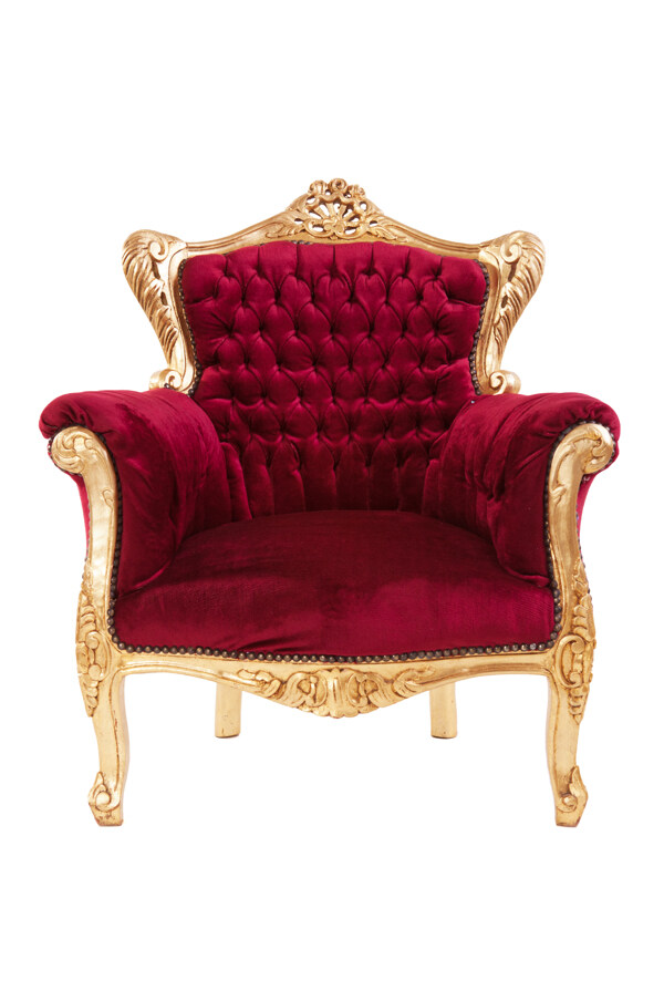 欧式红色奢华座椅