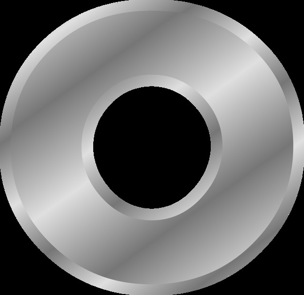 圆环银器免抠png透明图层素材