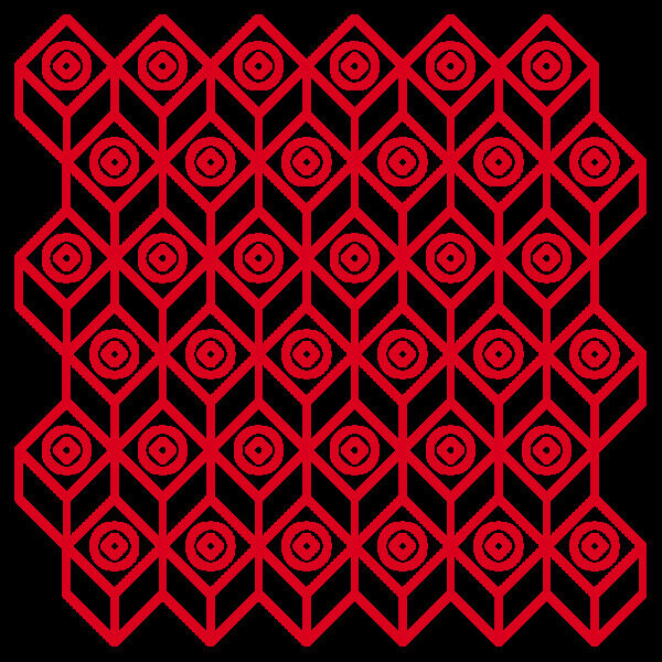 红色菱形装饰png元素