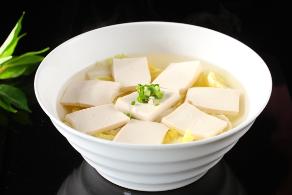 小菜豆腐汤图片