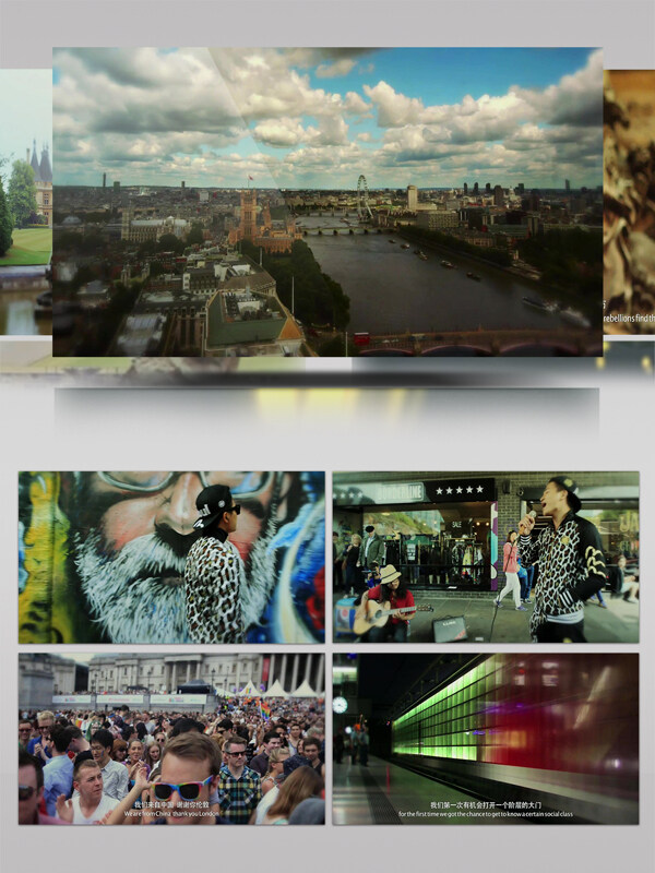 谢谢你伦敦城市景观旅游宣传片