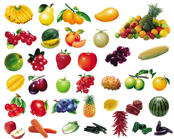 新鲜蔬菜爱吃水果图片
