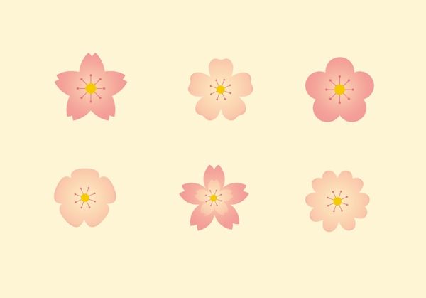 简约粉色立春桃花花朵