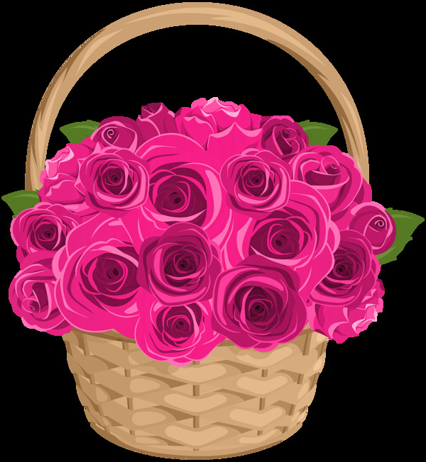 美丽清新彩色玫瑰花装饰元素