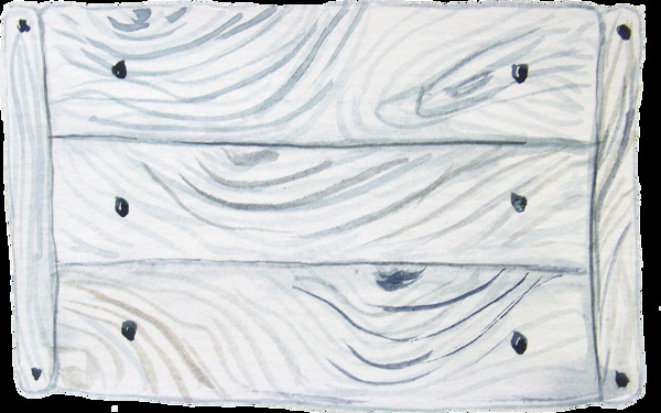 清白木板透明装饰素材