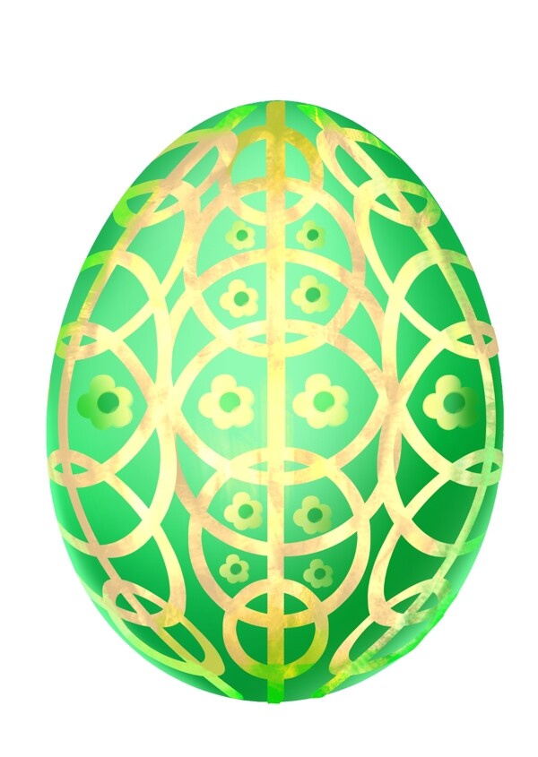 复活节镂空的彩蛋插画