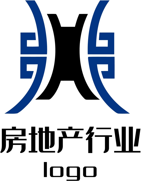 房地产蓝色logo