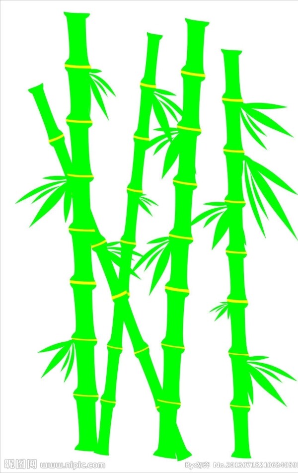 竹子矢量图片