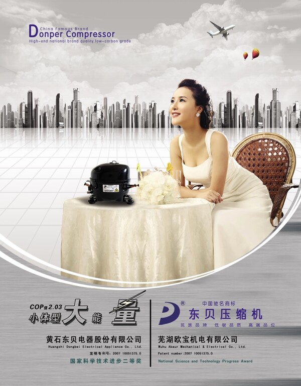 2010第9期电器杂志东贝压机广告图片