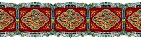 双龙戏珠古典风格素材18