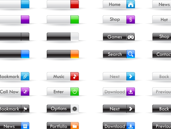 Web按钮矢量集合01