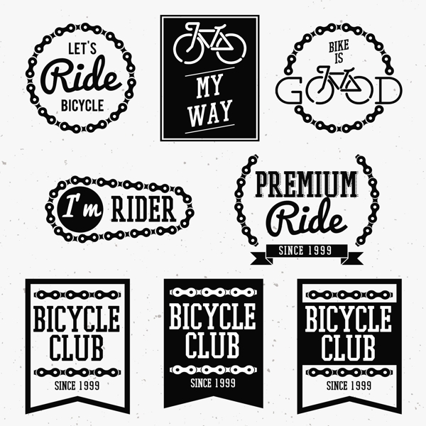 自行车主题标签图片
