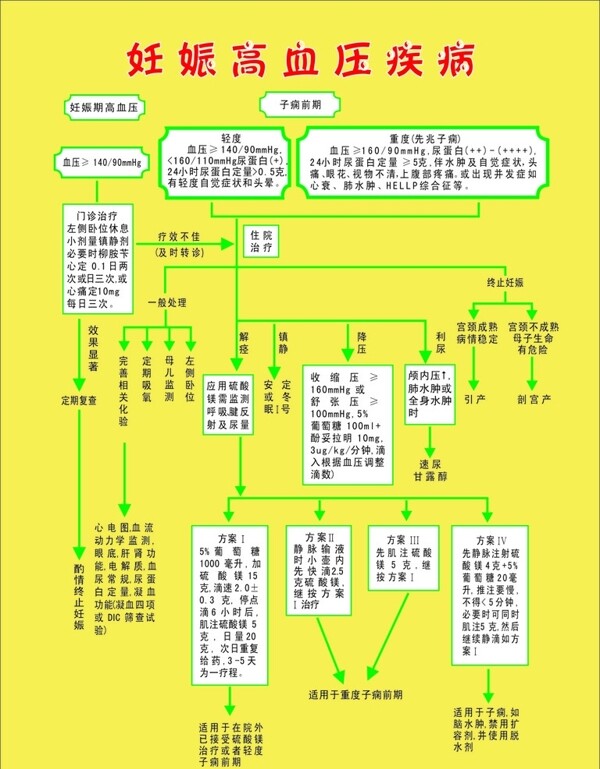 妊娠高血压疾病流程图片