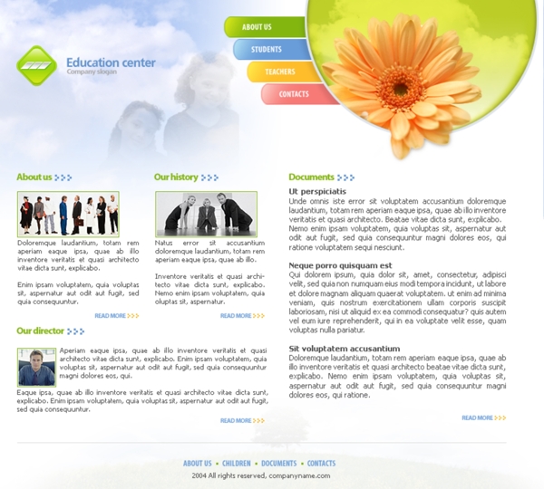 仿国外网站电商界面排版购物网页设计PSD