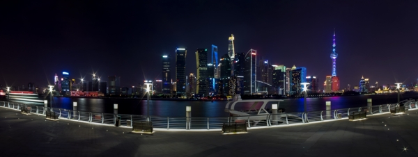 上海北外滩夜景全景图