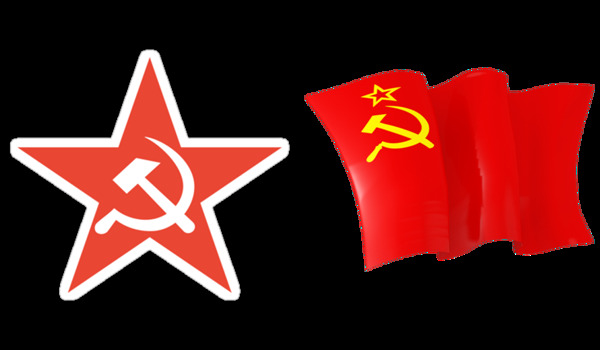 前苏联党旗免抠png透明图层素材