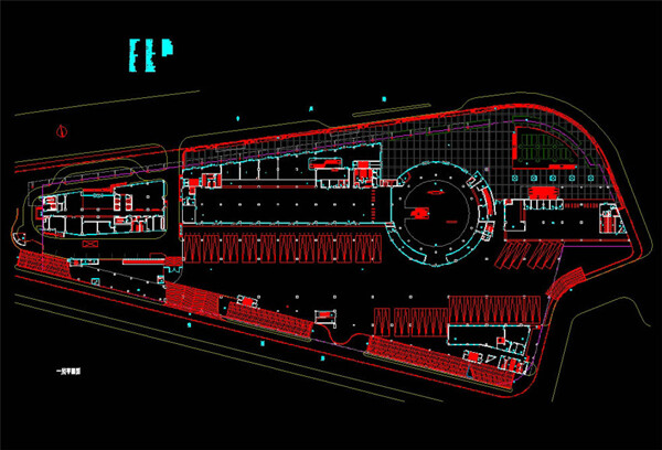 长途汽车客运总站施工图CAD图纸