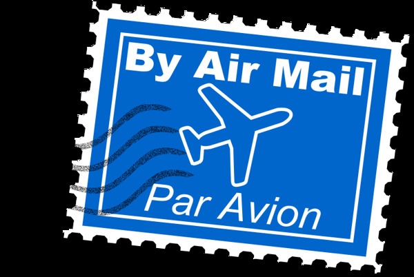 航空邮件的邮资邮票