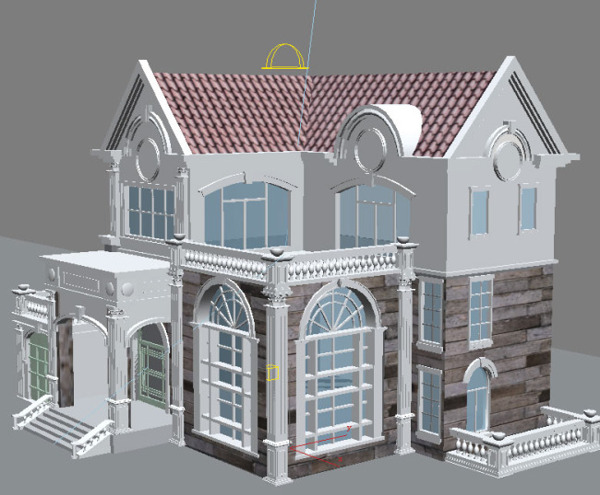 欧式小别墅模型