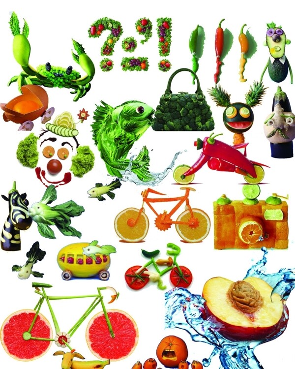 创意水果蔬菜图片