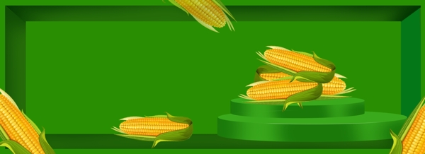 玉米电商背景图