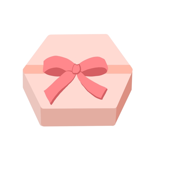 礼物礼盒卡通粉色
