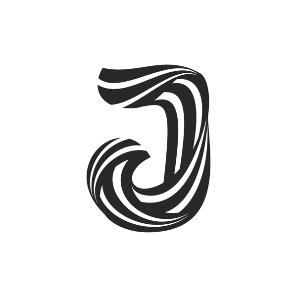 字母造型logo标识J标识