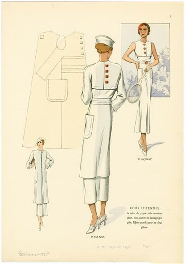 欧式时尚白色连衣裙设计图