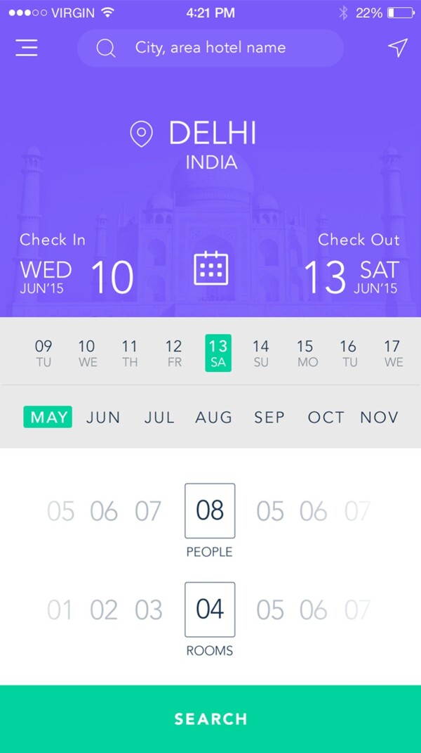 app日期设置设计素材