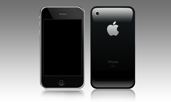 苹果产品系列iphone4分层素材