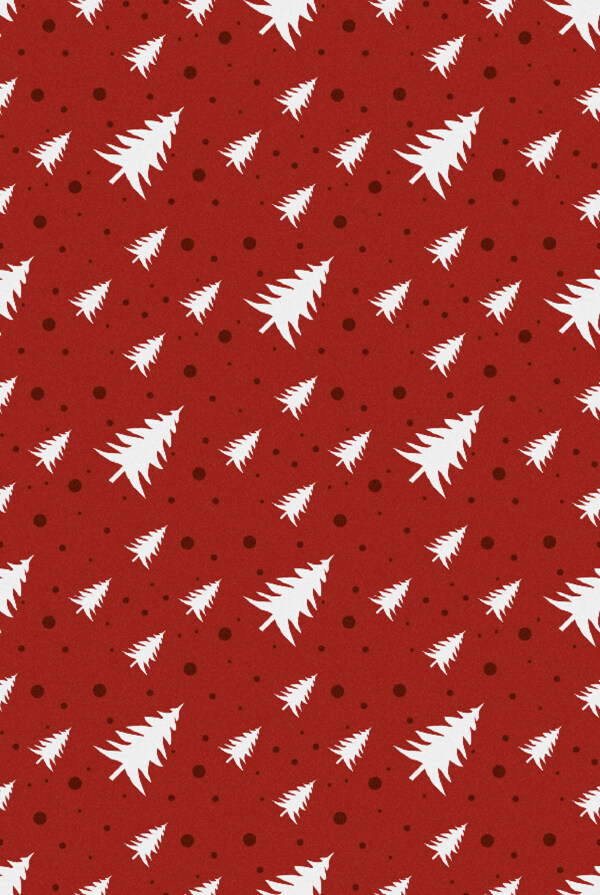 圣诞树元素红色背景图片