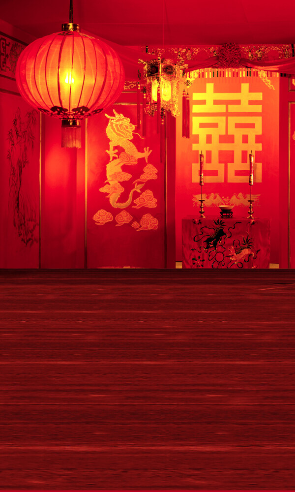 中国传统喜庆古装背景大图
