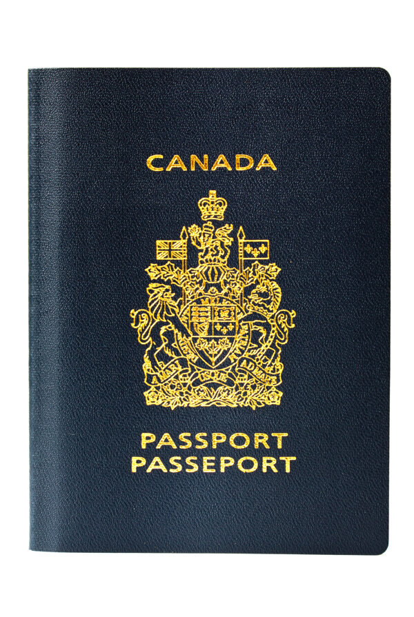 蓝色封面护照图片