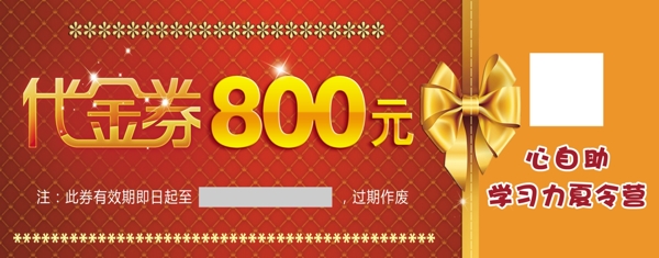 学习力夏令营800元代金券