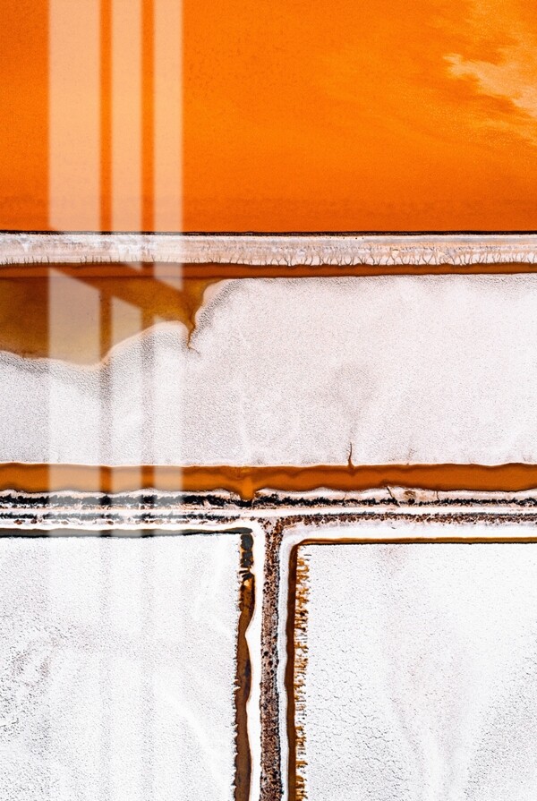 莫兰迪色橙抽象装饰画图片
