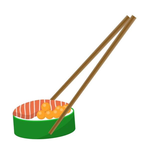 美味的日式寿司插画